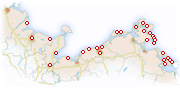 Karte Urlaubsorte Ostsee